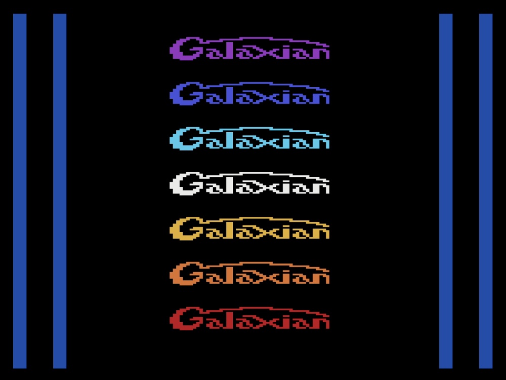 Title Screen of Galaxian for Atari 2600